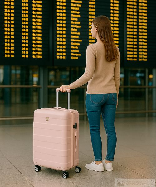 Maleta runway mediana travel pro rosada