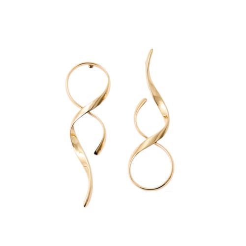 Aretes dorados para mujer