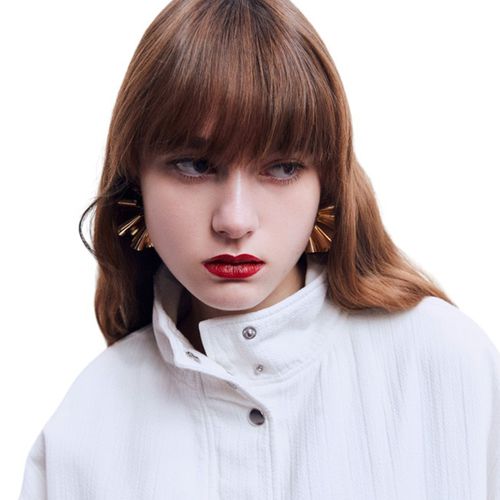 Aretes dorados para mujer