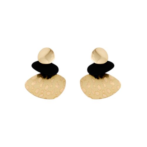 Aretes bicolor para mujer