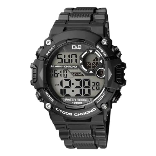 Reloj Q&Q digital de resina negro para hombre
