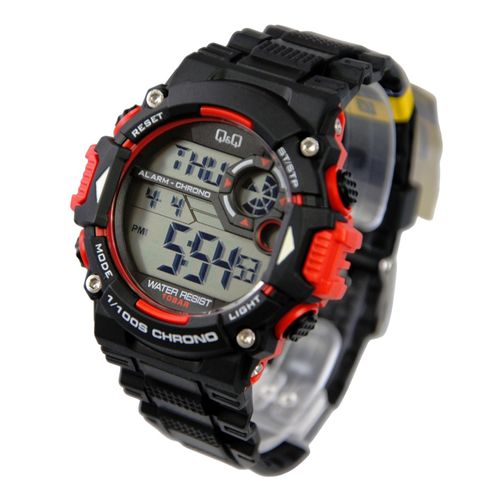 Reloj Q&Q digital de resina negro para hombre