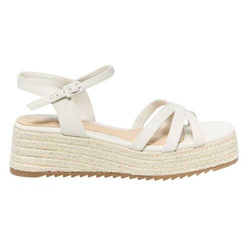 Sandalia casual Sfera color blanco para mujer