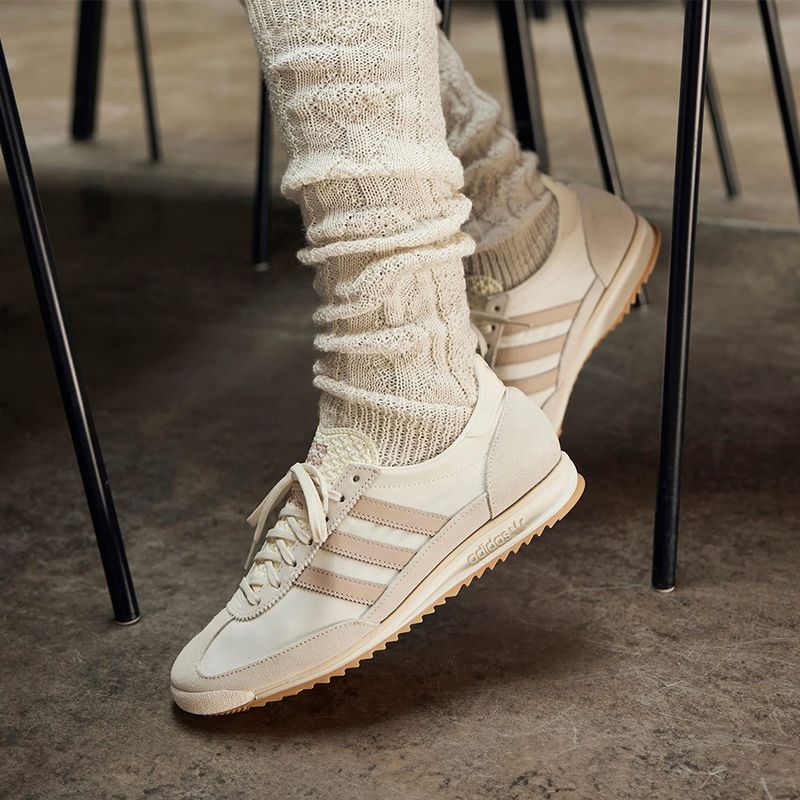 Zapato Adidas Originals SL 72 deportivo casual color blanco para