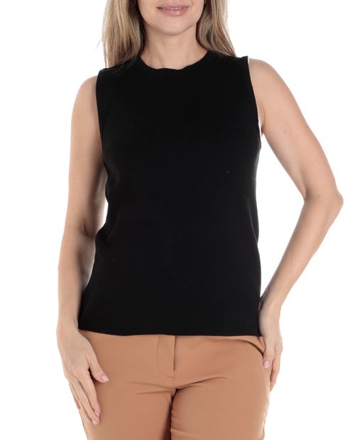 Camiseta Nicolle tank top negra sin mangas para mujer