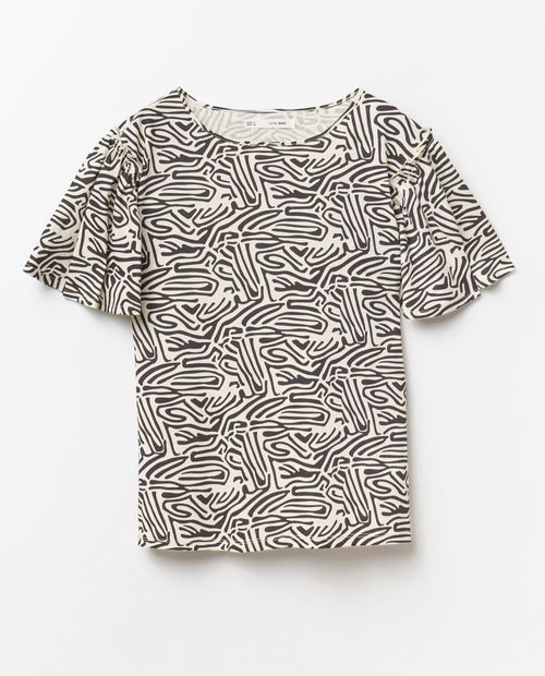 Camiseta Sfera estampada manga corta para mujer