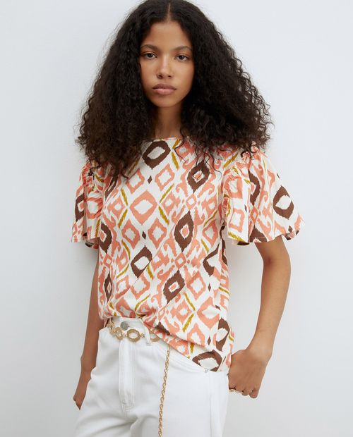 Camiseta Sfera estampada manga corta para mujer