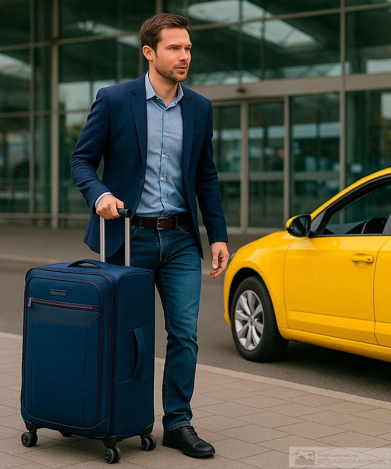 Maleta Swissbrand grande Atlanta azul navy - Siman Costa Rica