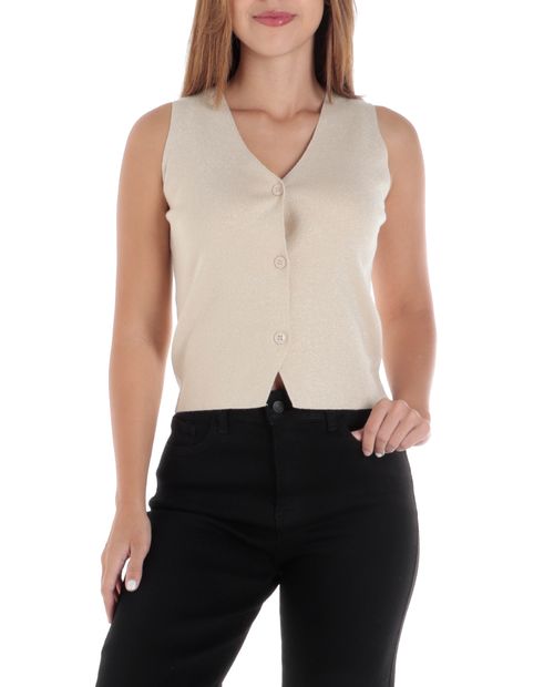 Chaleco Orange beige para mujer