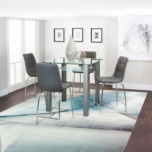 Comedor 4 personas alto cuadrado Napa DS