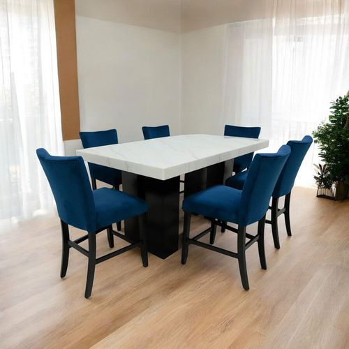 Comedor 6 personas top mármol alto/ Ts Finley