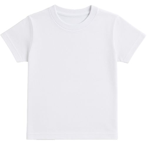Camiseta blanca sólido para niña