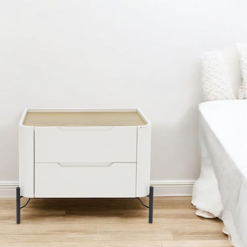 Mesa de noche 2 cajones 51 x 67.5 x 35.5