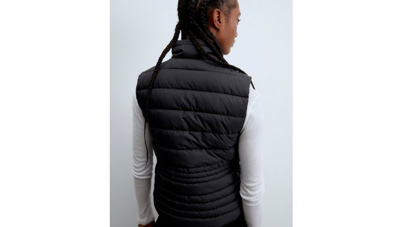 Capucha Sfera Chaleco Acolchado Mujer Chaleco Sfera Negro Para Mujer