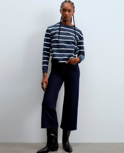Suéter Sfera pull over rayado para mujer