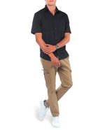 104693223-Camisa-casual-Unexpected-negra-con-textura-para-hombre