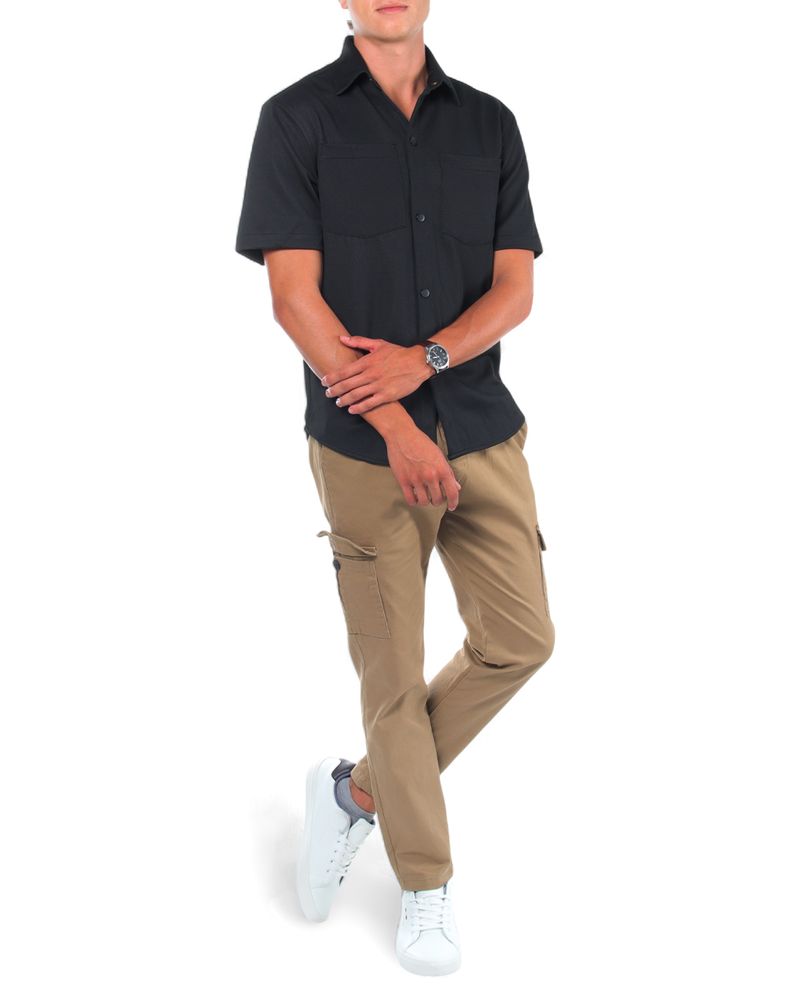 104693223-Camisa-casual-Unexpected-negra-con-textura-para-hombre