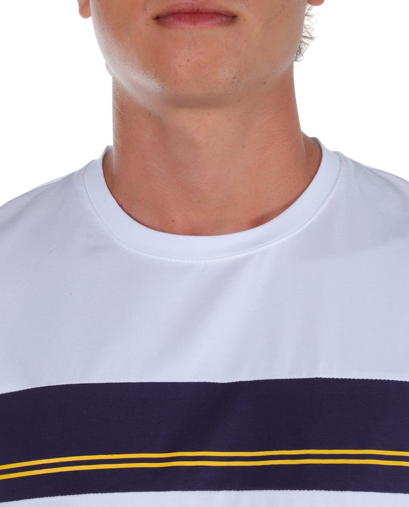 104819264-Camiseta-Gents-blanca-con-rayas-para-hombre