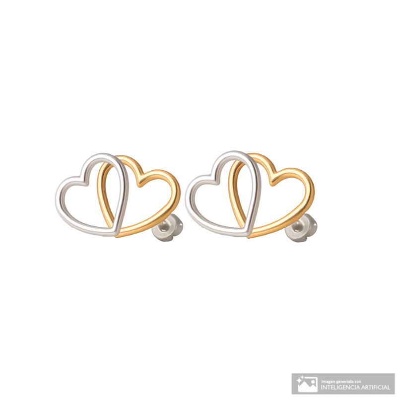 104864413-Aretes-de-corazones-entrelazados-bicolor-para-mujer