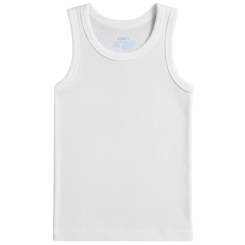 Camiseta blanca sólido para niño