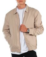 104761260-Chaqueta-bomber-impermeable-Gents-beige-solida-para-hombre