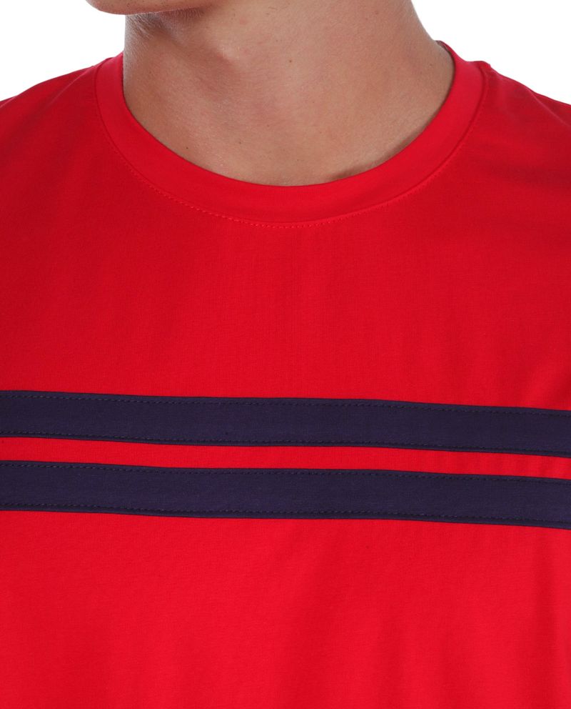 104819212-Camiseta-Gents-roja-rayada-para-hombre