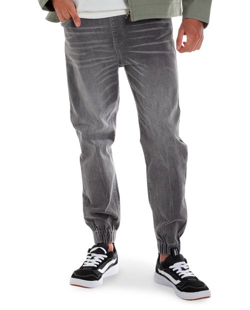 Jeans tipo jogger Orange gris denim para hombre