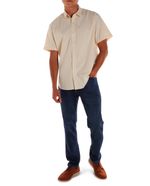 104693936-Camisa-regular-fit-Gents-beige-rayada-para-hombre