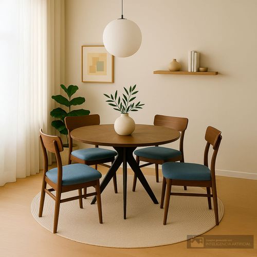 Comedor 4 personas redondo