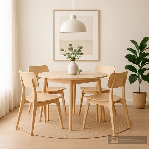 Comedor 4 personas redondo