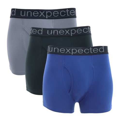 Pack de 3 boxers briefs Unexpected multicolor sólidos para hombre