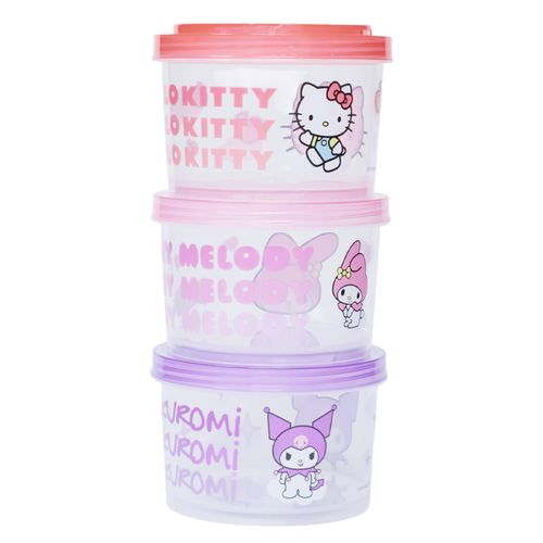Set de recipientes apilables de plástico Sanrio 200 ml