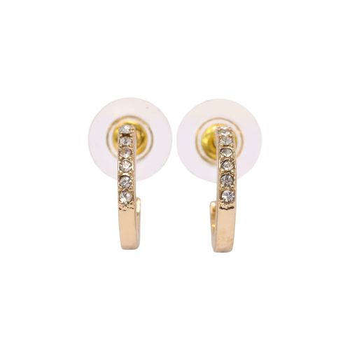 Set de 4 aretes bicolor para mujer