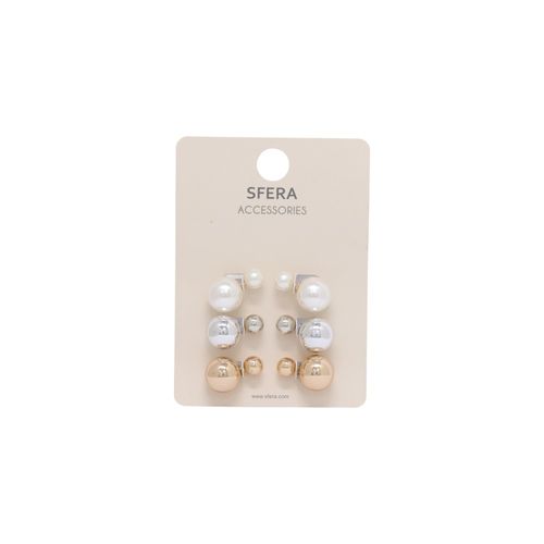 Set de 3 aretes multicolor para mujer