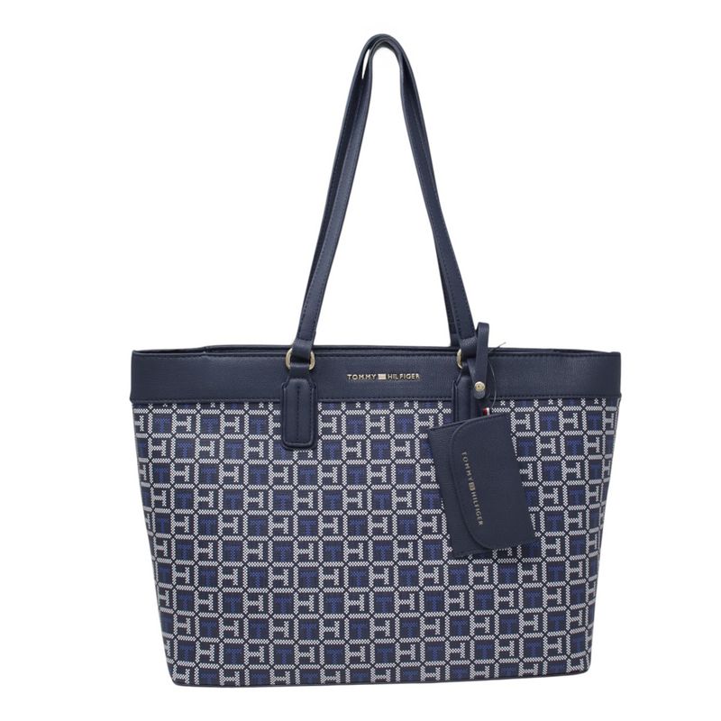 Cartera tote Tommy Hilfiger azul para mujer
