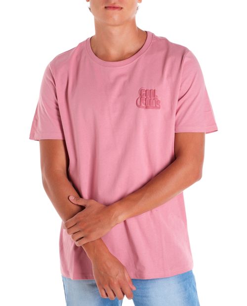 Camiseta Orange regular fit rosada con estampado "Cool Roots" para hombre