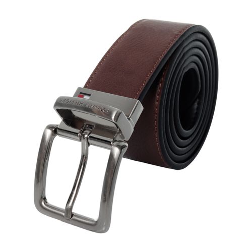 Cinturón reversible Tommy Hilfiger bicolor texturizado para hombre