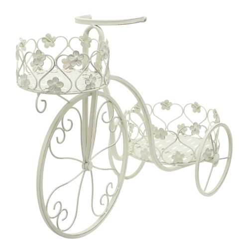 Bicicleta decorativa con soporte para 2 macetas 46x25 cm