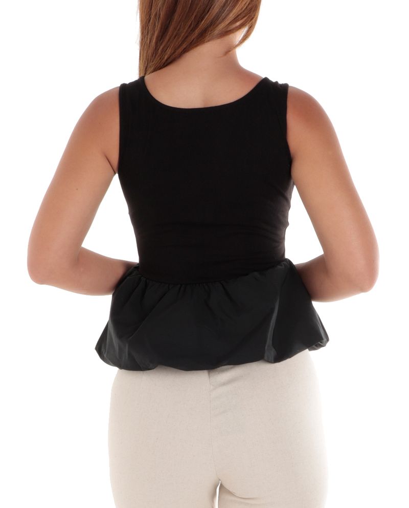 104867249-Blusa-No-Comment-peplum-negra-sin-mangas-para-mujer