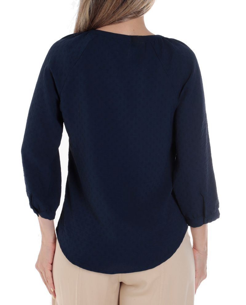 104812099-Blusa-Adrienne-Vittadini-formal-estampada-manga-3-4-para-mujer