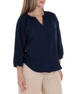 104812099-Blusa-Adrienne-Vittadini-formal-estampada-manga-3-4-para-mujer