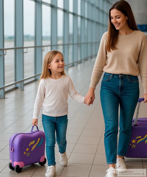 Maleta Samsonite infantil Pony pequeña morada