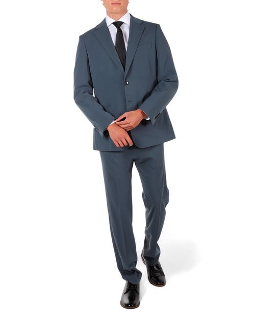 Traje PuroEGO slim fit azul navy sólido para hombre