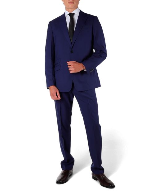 Traje PuroEGO slim fit azul navy texturizado para hombre