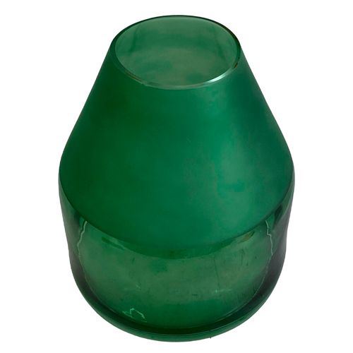 Florero traslucido de vidrio 23x23x27 cm