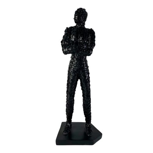 Figura decorativa de hombre abstracto 19x11.5x50.5 cm
