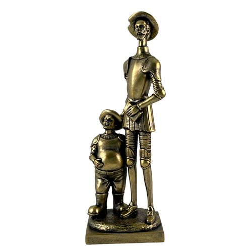Figura decorativa Don Quijote y Sancho 13x11x36 cm
