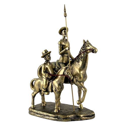 Figura decorativa Don Quijote en caballo 25.20x13.60x30.2 cm