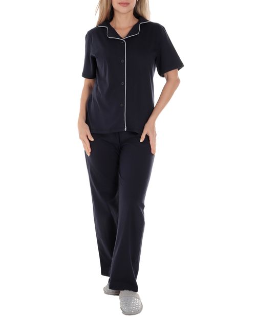 Pijama con pantalón Nicolle negro para mujer