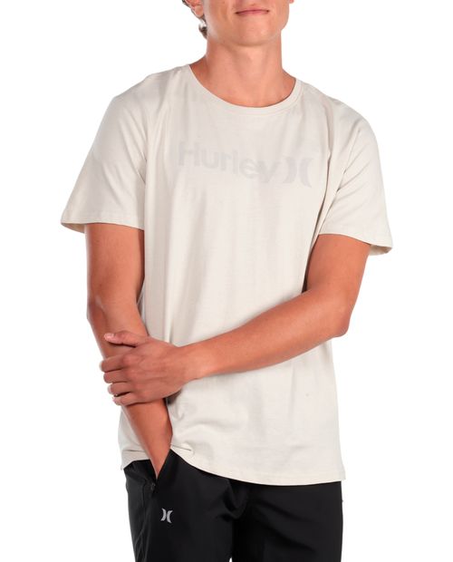 Camiseta Hurley ivory estampada para hombre